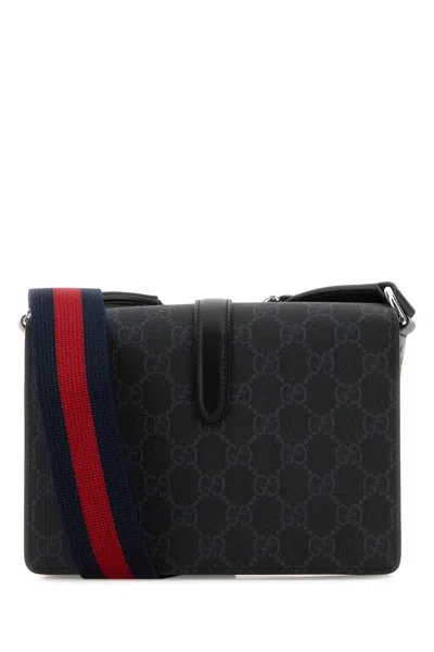 Gucci Men Gg Supreme Fabric Super Mini Crossbody Bag