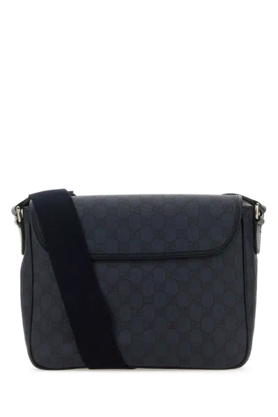 Gucci Men Gg Supreme Tender Fabric Medium Ophidia Crossbody Bag