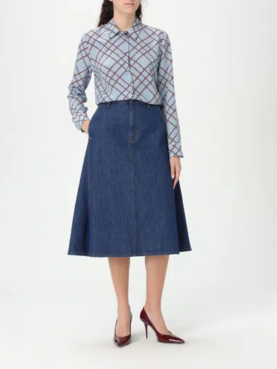 Gucci Knee Length And Midi Skirts In Blue