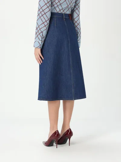 Gucci Knee Length And Midi Skirts In Blue