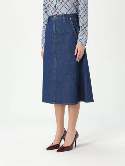 Gucci Knee Length And Midi Skirts In Blue