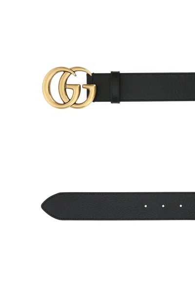 Gucci Women Black Leather Belt