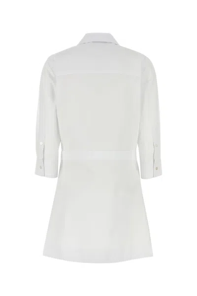Gucci Women Cotton Poplin Shirt With Horsebit Hardware In White