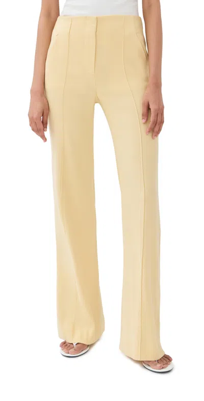 Veronica Beard Komi Wide-leg Pant In Chamomile