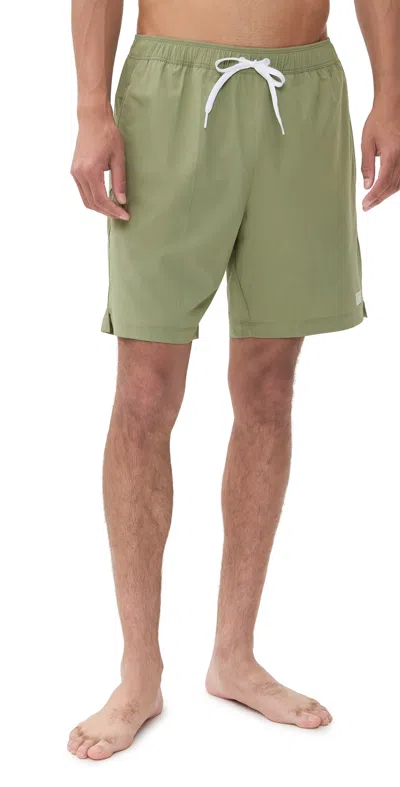 Rhone R & R Swim Trunks 7.5 Green Sage