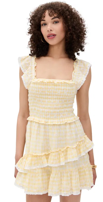 Loveshackfancy Aline Dress Honeycomb