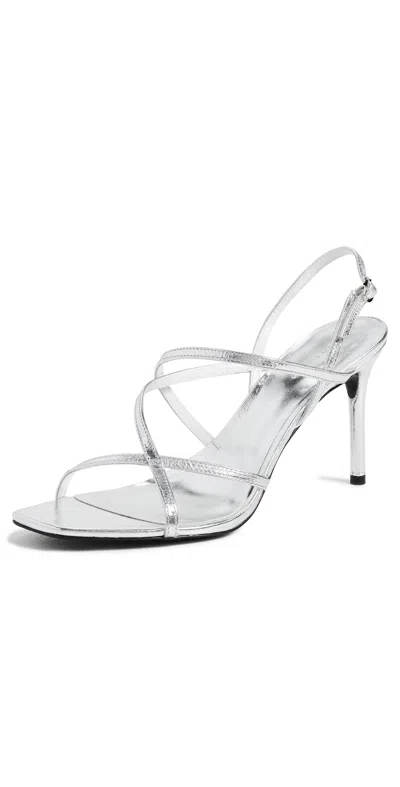Tory Burch Multi Strap Heel Sandals 90mm Silver