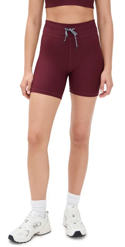 The Upside Trail 6 Spin Shorts Bordeaux In Brown