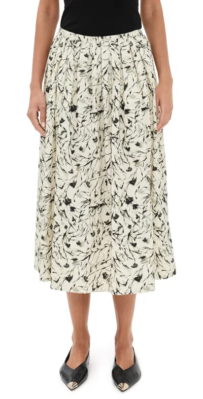 Proenza Schouler White Label Austin Skirt Light Butter/black