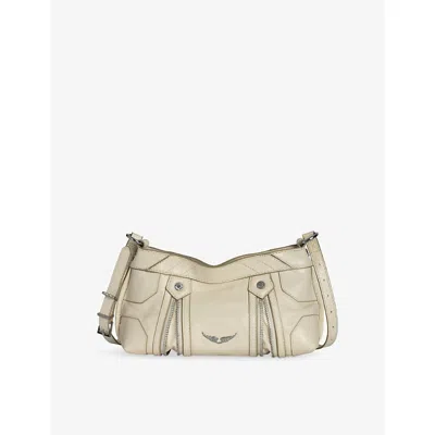 Zadig & Voltaire Womens Sunny Mood Wing-embellished Leather Shoulder Bag Flash