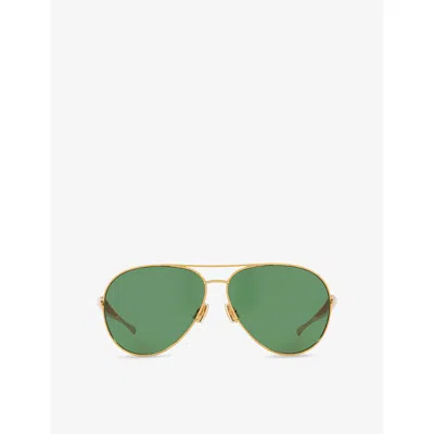 Bottega Veneta Bv1305s Linea Unapologetic Sunglasses In Green