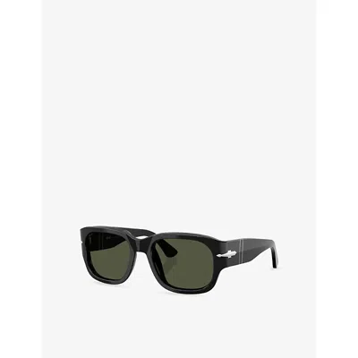 Persol Womens Po3380s Square-frame Acetate Sunglasses Black