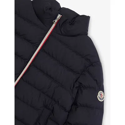 Moncler Serapio Padded Shell-down Jacket 4-14 Years Navy In Black