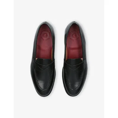 Grenson Mens Lloyd Leather Loafers Black Eur 43 / 9 Uk In Black