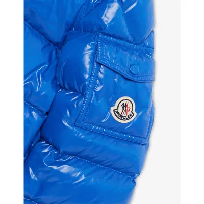 Moncler Maya Hooded Padded Shell-down Jacket 4-14 Years Medium Blu In Blue