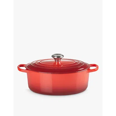 Le Creuset Signature Oval Cast-iron Casserole Dish Cerise