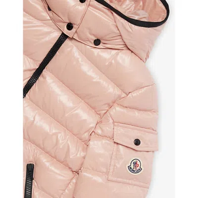 Moncler Bady Hooded Padded Shell-down Jacket 4-14 Years Pink In Pink