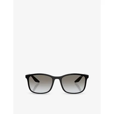 Prada Womens Ps A08s Pillow-frame Injected Sunglasses Black