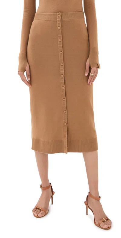 Victoria Beckham Button-detail Midi Skirt