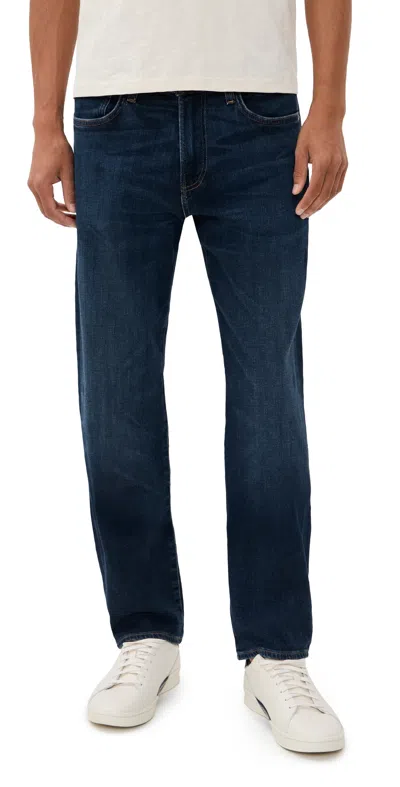 Citizen Of Humanity Elijah Cashmere Denim Straight Jeans Prospect In Blue