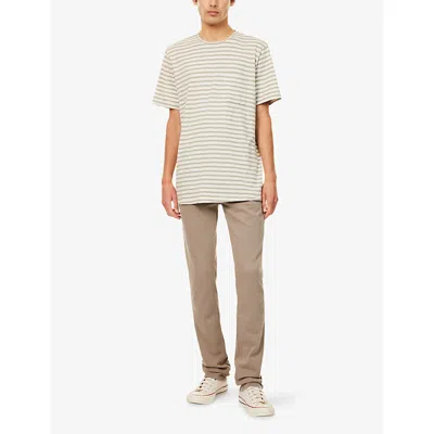 Paige Mens Federal Slim-fit Straight-leg Denim Jeans Caribou In Gray