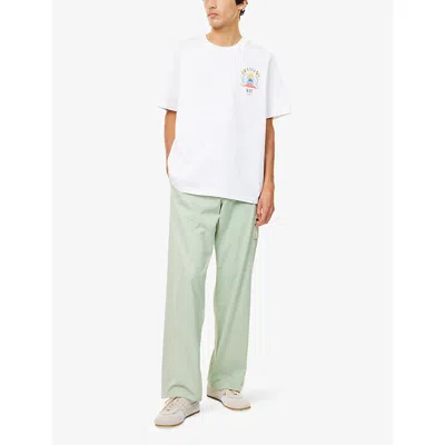 Casablanca Casa Way Mountain Printed T-shirt In White