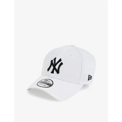 New Era Mens 9forty New York Yankees Cotton Baseball Cap White Black