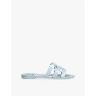 Sam Edelman Bay Jelly Slide Sandal Cape Blue Jelly In Blue