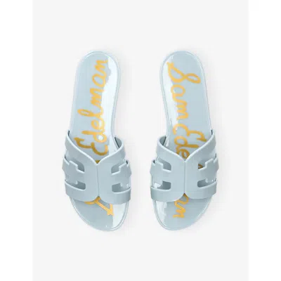 Sam Edelman Bay Jelly Slide Sandal Cape Blue Jelly In Blue