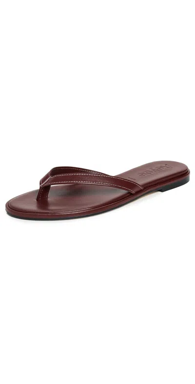 Aeyde Melody Nappa Leather Port Sandals Port