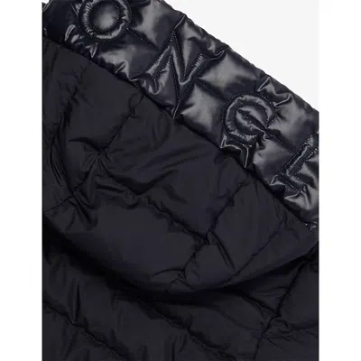 Moncler Najan Short Shell-down Jacket 4-14 Years Navy In Blue