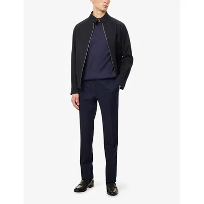 Eleventy Layered Cotton T-shirt In Blue