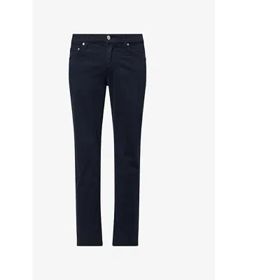 Citizen Of Humanity Mens London Slip-pocket Straight-leg Regular-fit Cotton-blend Trousers Navy In Black