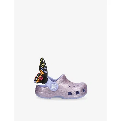 Crocs Toddler Classic Iam Butterfly Clog In Purple