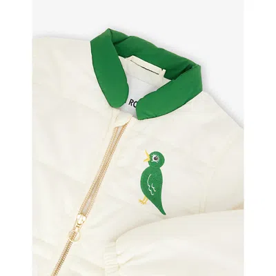 Mini Rodini Embroidered Logo Jacket In White