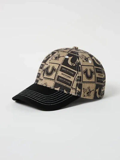 True Religion Men's Allover Logo Baseball Hat