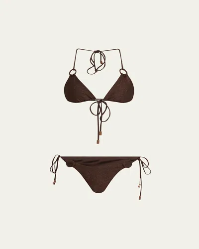 Zimmermann Coco Texture Ring Two-piece Swimsuit