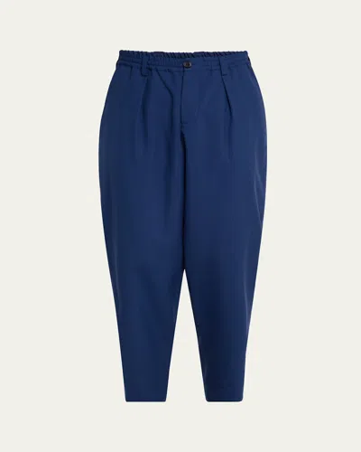 Marni Men's Tropical Wool Cropped Trousers
