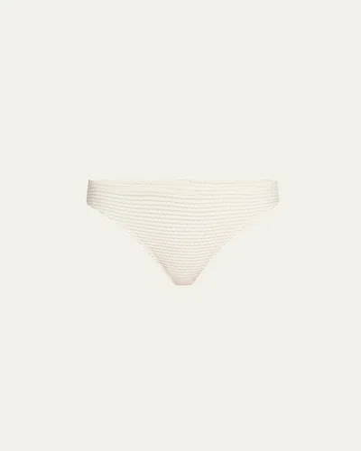 Ulla Johnson Dani Mid-rise Scalloped Bikini Bottoms