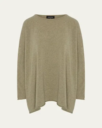 Eskandar A-line Bateau-neck Cashmere Sweater (long Length)
