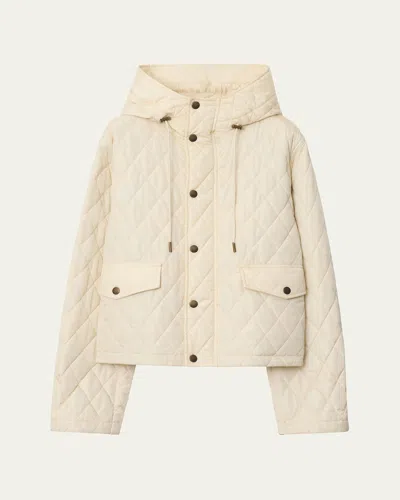 Burberry Pembroke Quilted Hooded Parka In Neutral