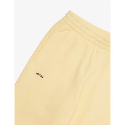 Pangaia Seashell Yellow 365 Drawstring Cotton-jersey Jogging Bottoms 3-12 In Yellow