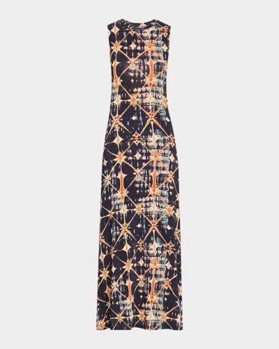 Ulla Johnson Orla Sleeveless Midi Dress In Phoenix In Multi