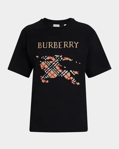 Burberry Cross Stitch Ekd Cotton T-shirt
