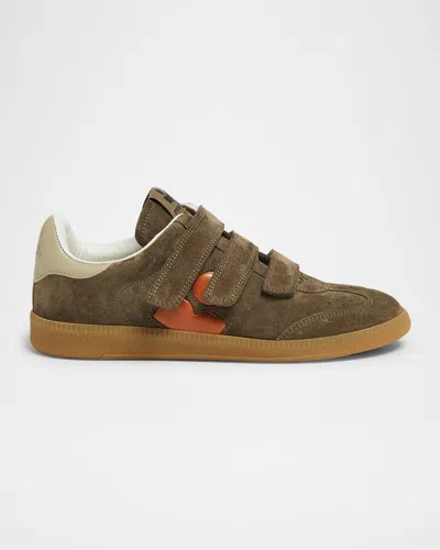 Isabel Marant Beth Bicolor Mixed Leather Sneakers