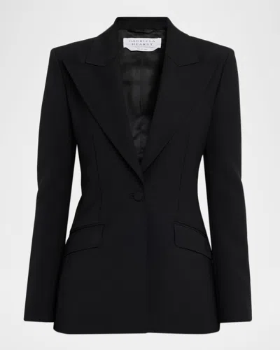 Gabriela Hearst Leiva Single-breasted Blazer Jacket