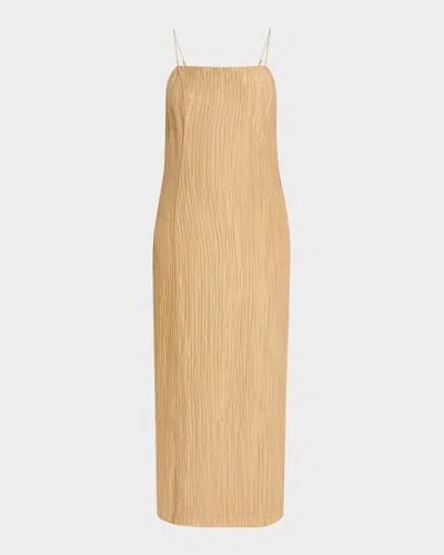 By Malene Birger Lucille Sleeveless Crinkled Midi Dress