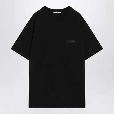 Givenchy Black Cotton T-shirt With Logo In Black
