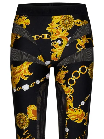 Versace Jeans Couture Leggings In Black