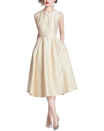 Dza Midi Dress In White